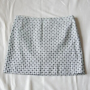 J.CREW Black & White Skirt with Diamond pattern Size 12